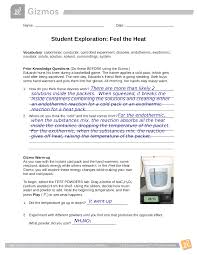California albatrosses, canadian rockies buttercups, texas venomous snakes, virginia â€¦. Feel The Heat Gizmos Answer Key With Complete Solution