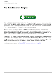 Clover offers no alternative options for payments, so once you sign on, you're stuck with first data indefinitely. Anz Bank Statement Template Fill Online Printable Fillable Blank Pdffiller