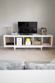 Thanks to the amount of ikea hacks out there and newer, unique pieces of ikea furniture, it's easier than ever to achieve a sophisticated look on a budget. Ikea Hack Shelving Unit To Tv Stand Infarrantly Creative
