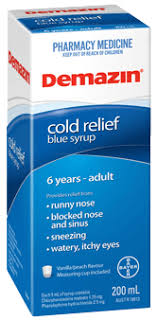 Demazin Cold Relief Blue Syrup Demazin