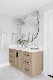 Master Ensuite A Pretty And Functional White Oak Vanity By Wheelers Studio Is The Main Hu Oak Bathroom Vanity Small Apartment Bathroom Oak Vanity Bathroom