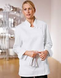 Doriane Female Chef Jacket White Roupas De Cozinha Roupas Dolma
