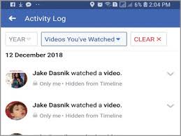 Currently this feature is not available. How To View History Of Watched Facebook Videos