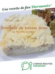 Brandade De Poisson Blanc Cabillaud Recette Poisson Blanc Recette Recette Ww Thermomix