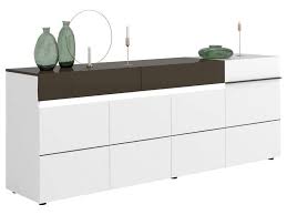 Buffet 4 Portes 2 Tiroirs Karat Coloris Blanc Gris Pas Cher Buffet Conforama Bon Shopping Com Buffet Conforama Conforama Tiroir