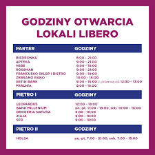 Oferta z kartą moja biedronka. Zmienione Godziny Otwarcia Lokali Libero Katowice Libero Katowice