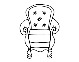 The chair's unique design and color options allow this accent chair to blend in with any existing dcor. Classic Armchair Coloring Page Coloringcrew Com