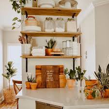 Open Kitchen Shelving Kitchen Plants Wooden Letter Board White Kitchen Cabinets Diy Open S Kitchen Decor Interior Design Living Room Kitchen Designs Layout