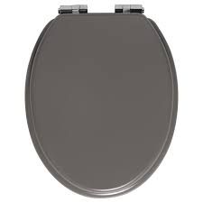 Abattant Declipsable Avec Frein De Chute Bois Compresse Purity Gris Leroy Merlin