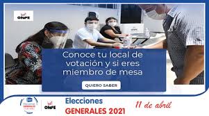 El ine habilitó un sitio web para ubicar la mesa de votación. Conoce Tu Local De Votacion Y Si Eres Miembro De Mesa Onpe Repositorio De Educacion