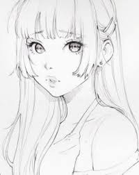 9 Anime Sketch Girl Colour Anime Drawings Sketches Art Drawings Anime Sketch