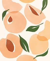 Sacree Frangine On Instagram Garde La Peche Pattern Fruit Peach Grape Composition Collag Peach Art Art Line Art Drawings