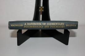 Psychobiology And Psychiatry Vintage Psychology Book Vintage Psychiatry Book Small Blue Book Blue And Gold Libra Library Decor Psychology Books Blue Books