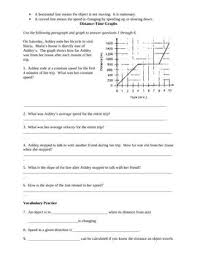 Motion Review Worksheet Distance Time Graphs Distance Time Graphs Motion Graphs Motion Graphs Worksheets