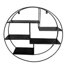 Etagere murale pour chambre d enfant n 2 carton magique. Etagere Murale Ronde Noir Uptown Maisons Du Monde