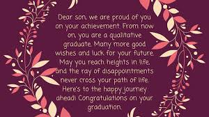 I'm proud of my daughter for graduating. Graduation Quotes For Daughter And Son Messages And Wishes Graduation Quotes For Daughter Graduation Wishes Quotes Graduation Quotes