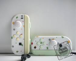 Custom Animal Crossing Themed Nintendo Switch Joy Con Joycon Etsy Animal Crossing Animal Crossing Game Nintendo Switch Accessories