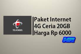 Cuma bisa di rumah jadi makin sering pakai kuota. Cara Beli Paket 4g Ceria 20gb Harga Rp 6000 Telkomsel Kumpulan Remaja