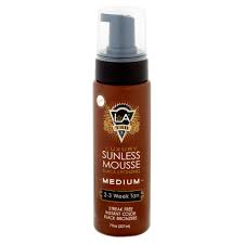 L A Tan Medium Luxury Black Bronzing Sunless Mousse 7 Fl Oz Walmart Com Walmart Com