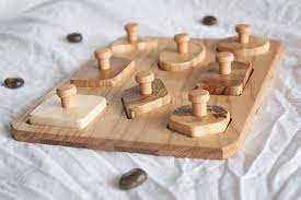 Wooden puzzles made from photos. Wood Puzzle Puzzle For Babies And Toddlers Montessori Toy Etsy Puzzles For Toddlers Baby Puzzles Wooden Toys Diy