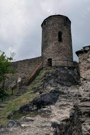 Mittelalterliche Burg Schreckenstein In Nordbohmen Tschechische Republik Olfarbe Effekt Lizenzfreie Fotos Bilder Und Stock Fotografie Image 38600110