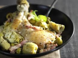 Poulet Aux Artichauts Recette Recette Poulet Recettes De Cuisine Recette Artichaut
