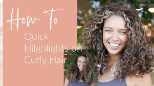 The curly hair highlights, especially on a naturally curly one, create a unique and beautiful look that no other hair type can present. Money Piece Chunky Highlights Quick Highlights On Curly Hair Youtube