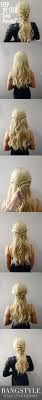 Get The Look Twist Ponytail Tutorial By Kiley Potter Bangstyle Twist Ponytail Long Hair Styles Hair Styles