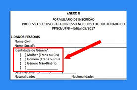 Uma mulher cisgênero vive como uma mulher hoje, e foi assumida como sendo do sexo feminino quando ela nasceu. A Federal Da Paraiba Fez Um Formulario Que Incluiu Trans E Nao Binarios Na Identidade De Genero