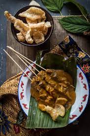One variant of sate padang (padang satay) in west sumatra, indonesia. Sate Padang West Sumatra Satay
