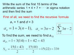 The input value to the power series. Aim What Are The Arithmetic Series And Geometric Series Do Now Find The Sum Of Each Of The Following Sequences A Ppt Download