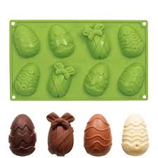 Moule Silicone 8 Oeufs De Paques Pavonidea Oeufs De Paques Moule En Silicone Paques