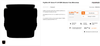 Also, view dollar to leu currency charts. Fujinon Xf33mm F 1 0 R Wr Listed In Romania For 2352 44 Usd Fuji Addict