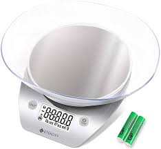 It comes with a 5kg bowl so you don't have to worry about messy ingredients spilling over. Buy Etekcity 0 1g Food Kitchen Scale Bowl Digital Grams And Ounces For Weight Loss Baking Cooking And Keto 11lb Silver Stainless Steel Online In Indonesia B08bpb9t1n