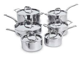 Lagostina copper elegance 10 piece pots and pans cookware set, induction base. Lagostina Artiste Clad Hand Hammered Design Cookware Set 12 Pc Canadian Tire