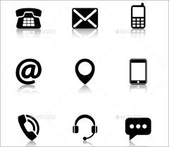 Contact Us Icons With Reflection Contact Icon Vector Contact Icons Png Contact Icons For Business Cards Business Icons Design Free Graphic Design Free Icon Set