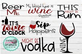 Happy Hour Bundle Svg Wine Svg Beer Svg Rum Svg Drinking Svg 198673 Svgs Design Bundles Wine Svg Svg Wine