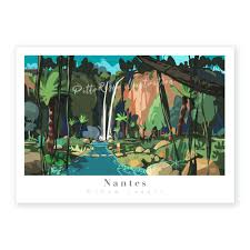 Affiche Jardin Extraordinaire Poster Nantes Affiche Ville France Illustration Paysage Loire Atlantique Affiche Pittoresco Dessin Jardin In 2020 Artwork Starry Night Starry