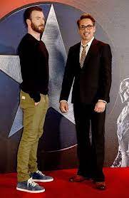 Chris Evans And Robert Downey Jr Chrisevans Robertdowneyjr Marvel Art Chris Evans Robert Downey Jr Downey Junior