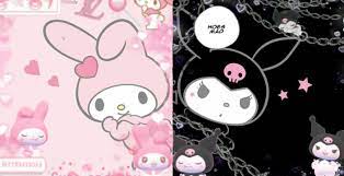 Kuromi And Melody Pc Wallpaper Hello Kitty Iphone Wallpaper My Melody Wallpaper Hello Kitty Wallpaper