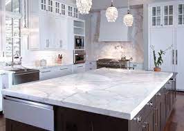 Carrera Marble Vs White Granite The Surface Debate Renoguide Australian Renovation Ideas And Inspiration Outdoor Kitchen Countertops Contemporary Kitchen Quartz Kitchen