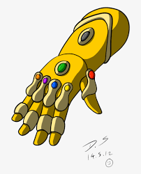 Begin by using curved lines to trace the thumb and one side of the wrist. Infinity Gauntlet Infinity Gauntlet Cartoon Png Transparent Png 1024x1446 Free Download On Nicepng