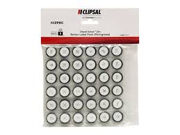 Easily identity lights with decorative switch plates labels & custom engraved name tags. Zen White Clipsal Saturn Zen Button Identification Cap
