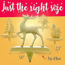 Amazon.com: Season 4 Sparkles Christmas Stocking Hangers for Mantle Set of  4