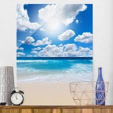 Glasbild Touch Of Paradise Hoch 4 3 Glasbild Glasbilder Brillante Bilder Fur Kuche Und Bad Edel Hochwertig Glas B Fotostudio Bilder Strandmalerei