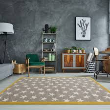Black And Yellow Rugs Uk Grey Ochre Yellow Multi Stars Rug Milan Rugs Uk Living Room Grey Rugs In Living Room