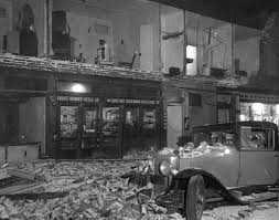 Damage From The March 10 1933 Earthquake In Compton Ca Bizarre Los Angeles California History Los Angeles History San Luis Obispo County