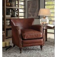 Top Grain Leather Chairs On Hayneedle Real Leather Accent Chairs Upholstered Accent Chairs Leather Accent Chair Leather Club Chairs