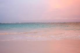 Fossils, crushed coral, and colored stones are. Pastel Pink And Blue Beach Novocom Top