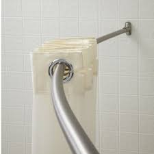 Essential home curved shower curtain rod. Crescent Suite B60bs6 5 Stainless Steel Curved Shower Rod With Bright Finish